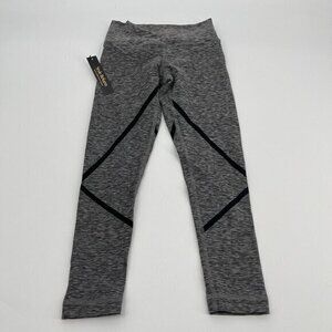 Style Reform Capri Leggings XXS Womens Gray Black Striped Spandex Stretch Active